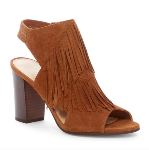 Sam Edelman Shoes - Sam Edelman Elaine Fringe Suede Block Heel Sandals